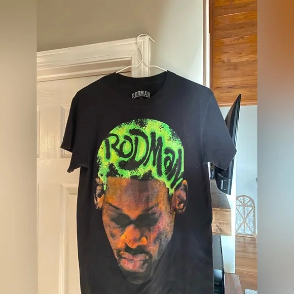 トップス Dennis Rodman s/s fade tee shirt black Dennis Rodman s/s fade tee shirt black